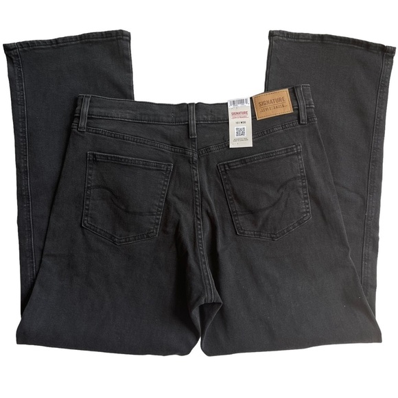 Levi Strauss Womens Size 10 Heritage High rise Kick Boot Black denim jeans NWT - Picture 5 of 9